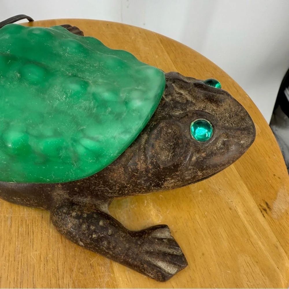 vintage electric frog accent lamp, often referred to as a 